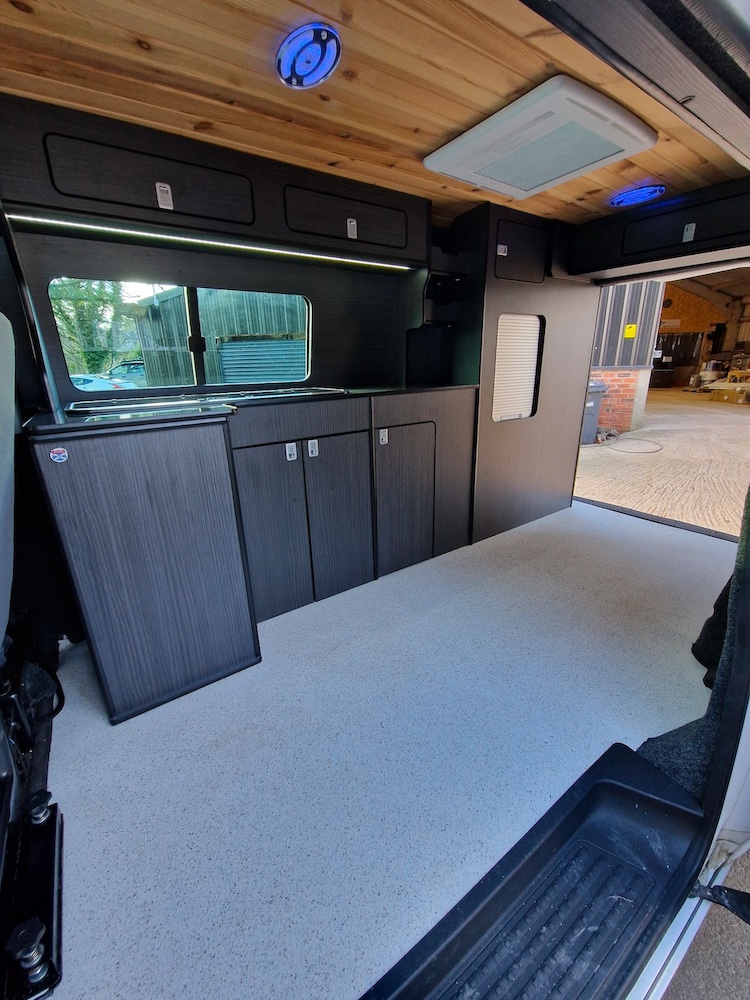 custom campervan interior kitchen manufacturer