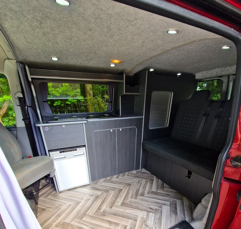 modern campervan conversion kitchen furniture