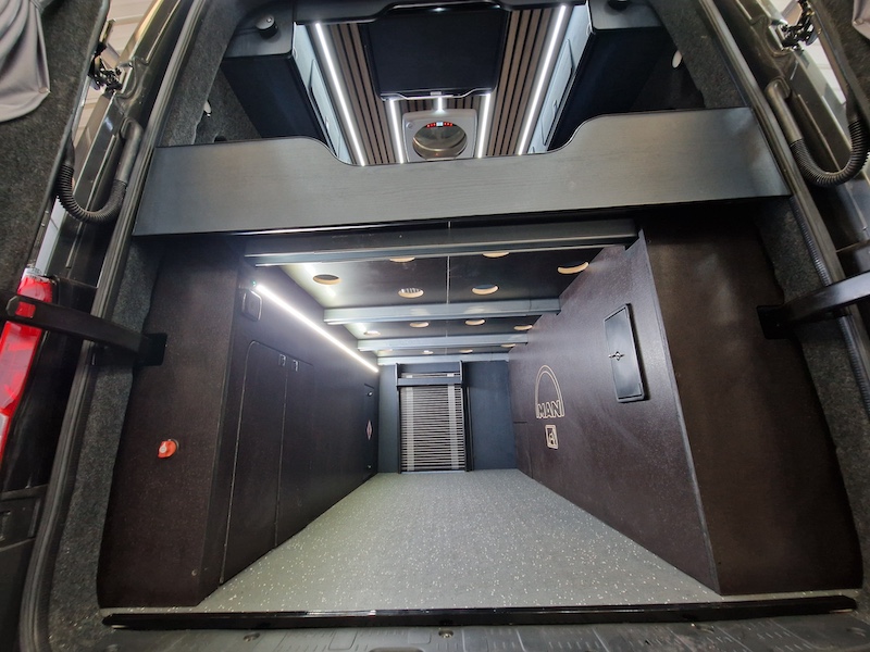 MAN campervan storage locker under bed